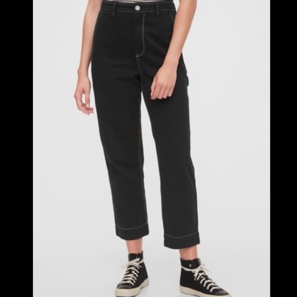 GAP Workforce Collection High Rise Carpenter | size 8 | Black